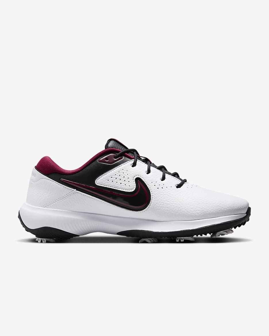 Tenis de golf para hombre (anchos) Nike Victory Pro 3 - Blanco/Negro/Relámpago/Rojo team