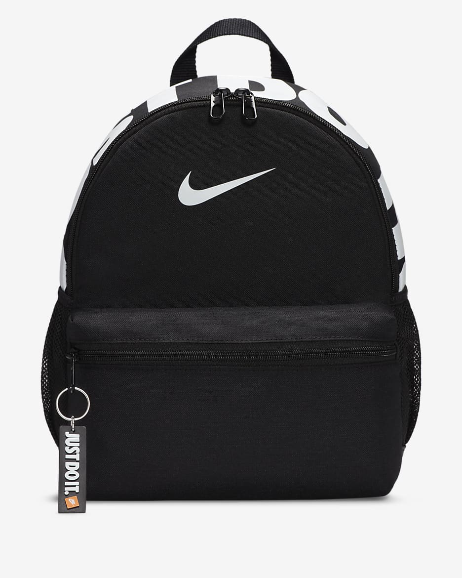 Mini sac à dos Nike Brasilia JDI pour enfant (11 L) - Noir/Noir/Blanc