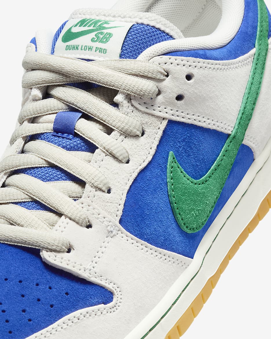 รองเท้าสเก็ตบอร์ด Nike SB Dunk Low Pro - Phantom/Hyper Royal/Malachite