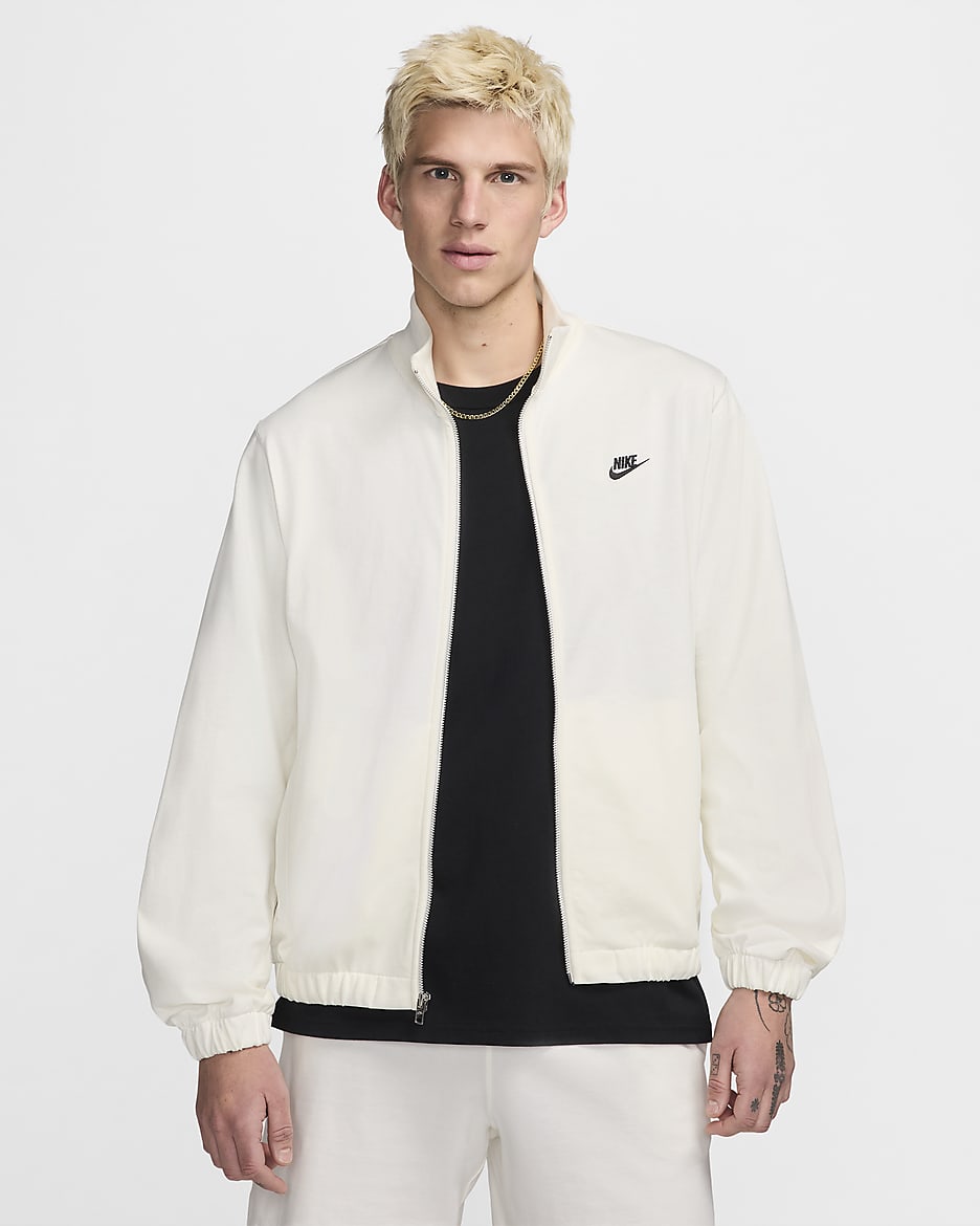 Nike Club Men's Knit Jacket - Sail/Sail/Black