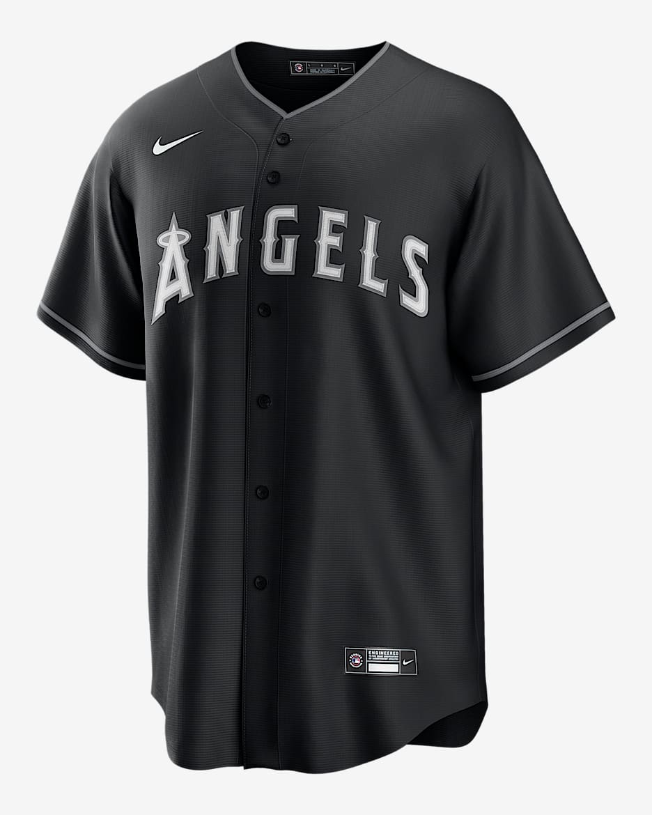 Mike Trout Los Angeles Angels Men's Nike MLB Replica Jersey - Black