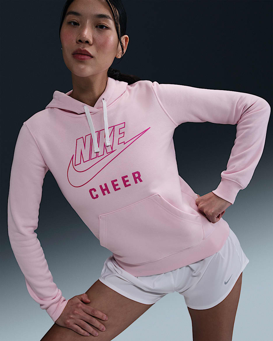 Nike Women's Cheer Pullover Hoodie - Pink Foam