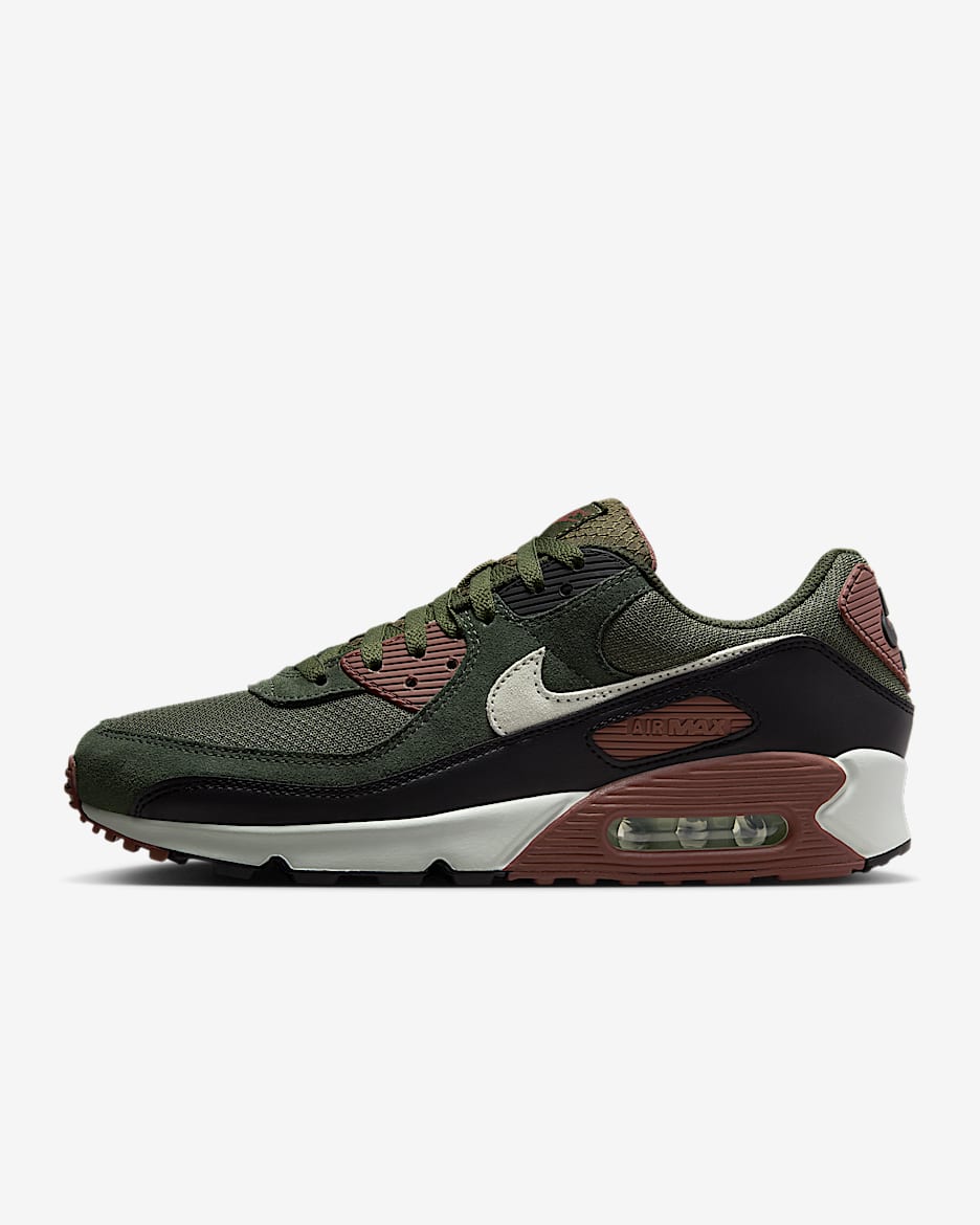 Nike Air Max 90 Men's Shoes - Cargo Khaki/Red Sepia/Sequoia/Light Silver