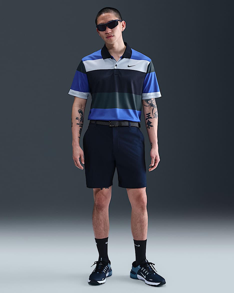 ナイキ ビクトリー メンズ Dri-FIT 18cm ゴルフショートパンツ - ミッドナイトネイビー/ブラック/ミッドナイトネイビー