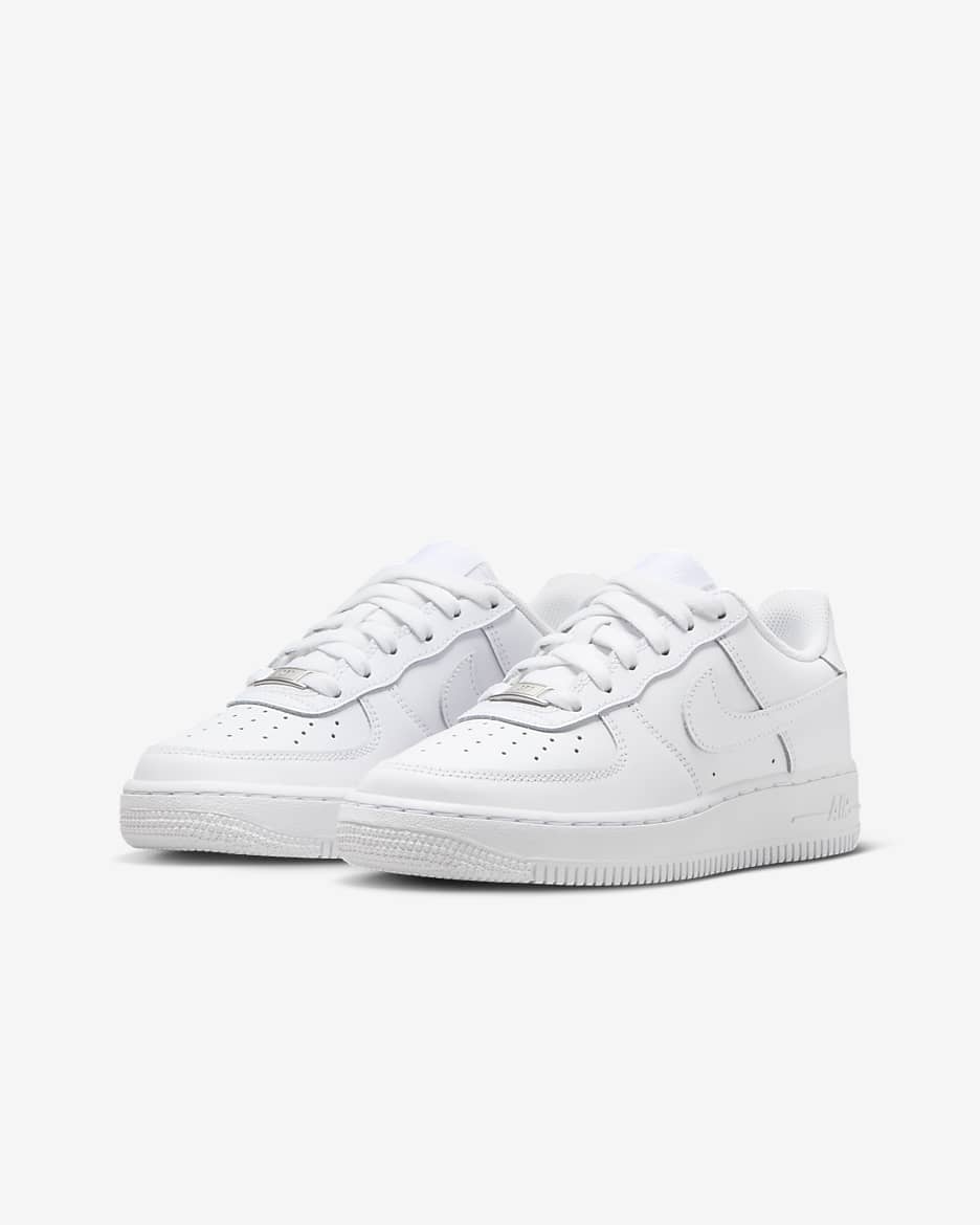 Nike Air Force 1 LE Older Kids' Shoes - White/White/White/White