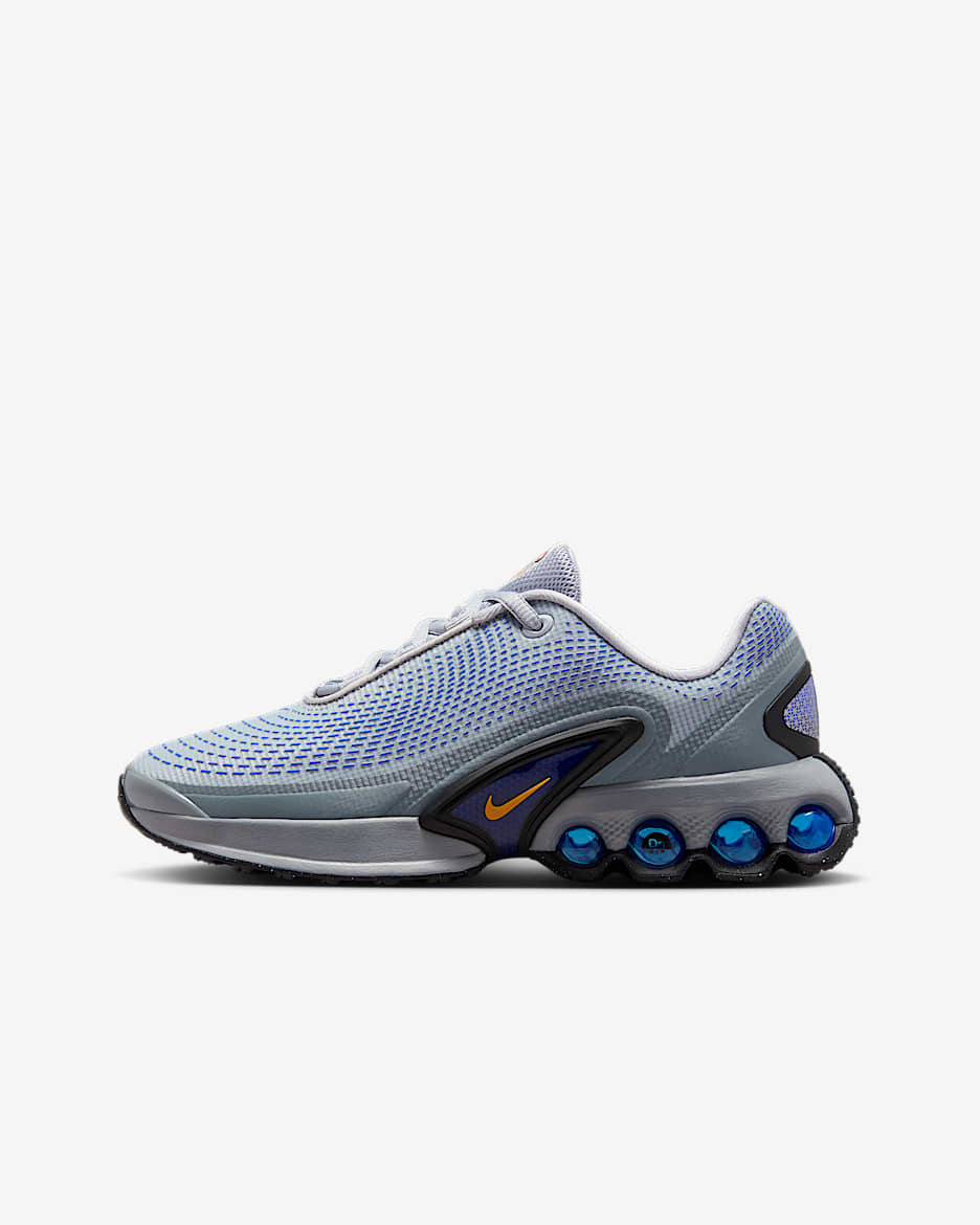 Nike Air Max Dn Older Kids' Shoes - Wolf Grey/Hyper Royal/Metallic Silver/Bright Ceramic