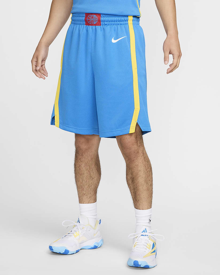 Philippines Limited Road Men's Nike Basketball Shorts - Light Photo Blue/Tour Yellow