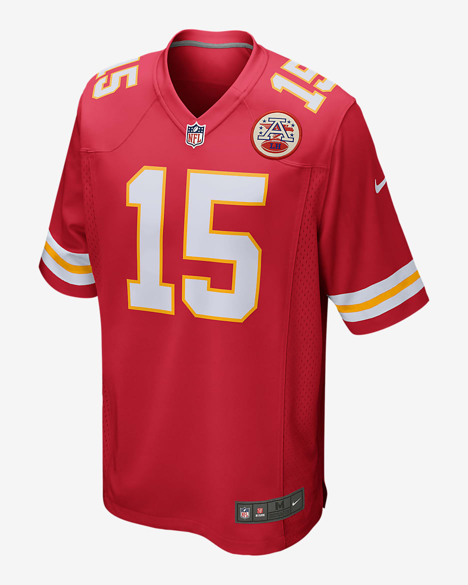 Jersey de fútbol americano para hombre Game NFL Kansas City Chiefs (Patrick Mahomes) - Rojo pro