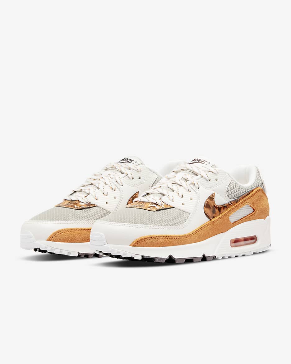 Nike Air Max 90 Women's Shoes - Phantom/Velvet Brown/Light Bone/Light Curry