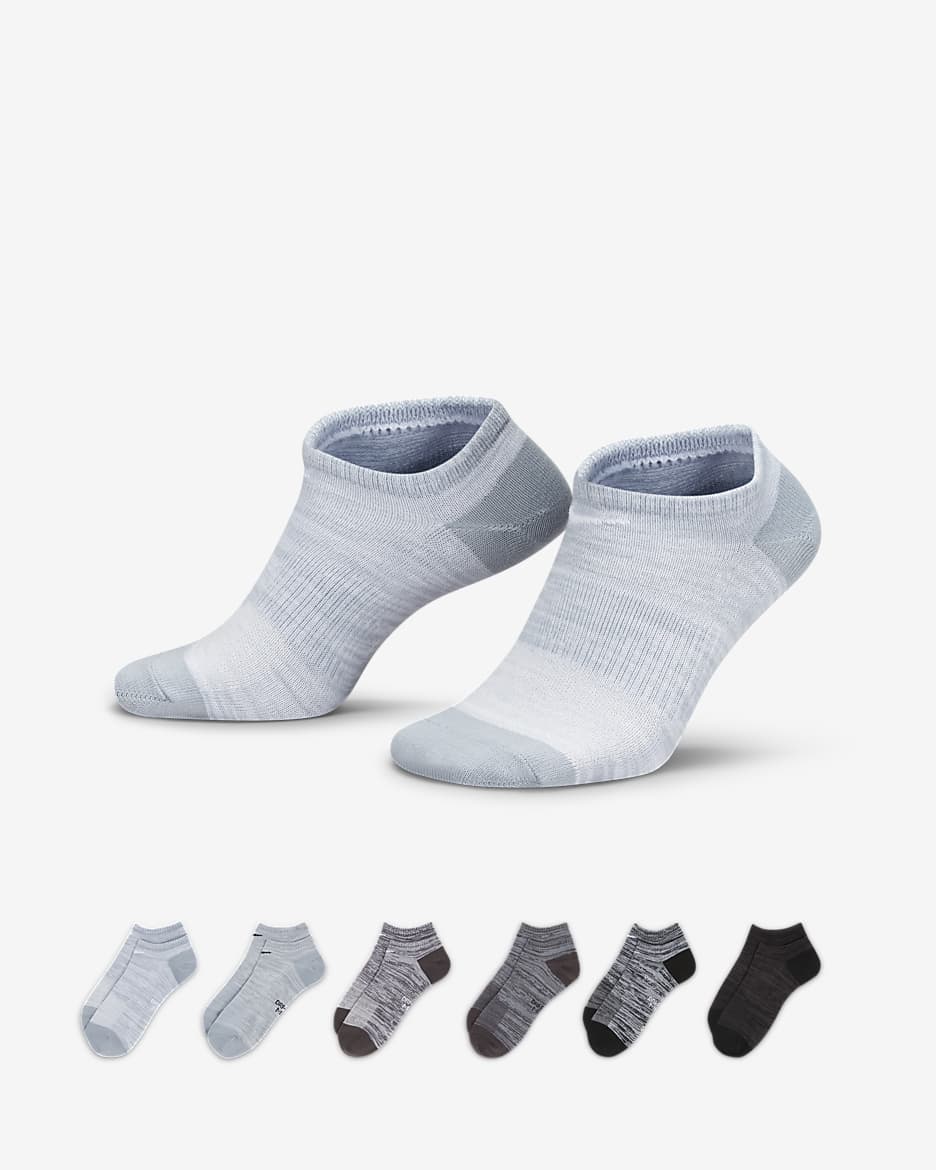 Nike Everyday Lightweight No-Show Training Socks (6 Pairs) - Multi-Color
