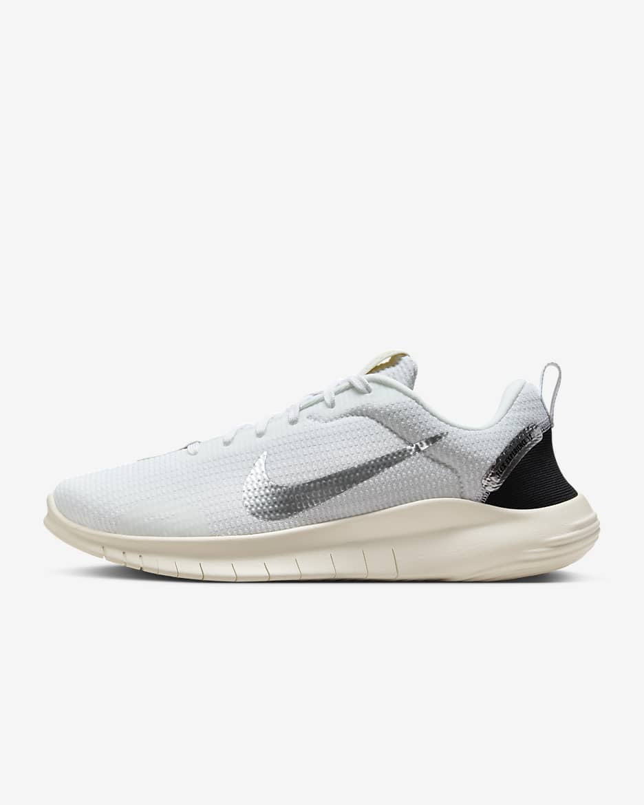 Nike Flex Experience Run 12 Women's Road Running Shoes - White/Sail/Coconut Milk/Metallic Silver