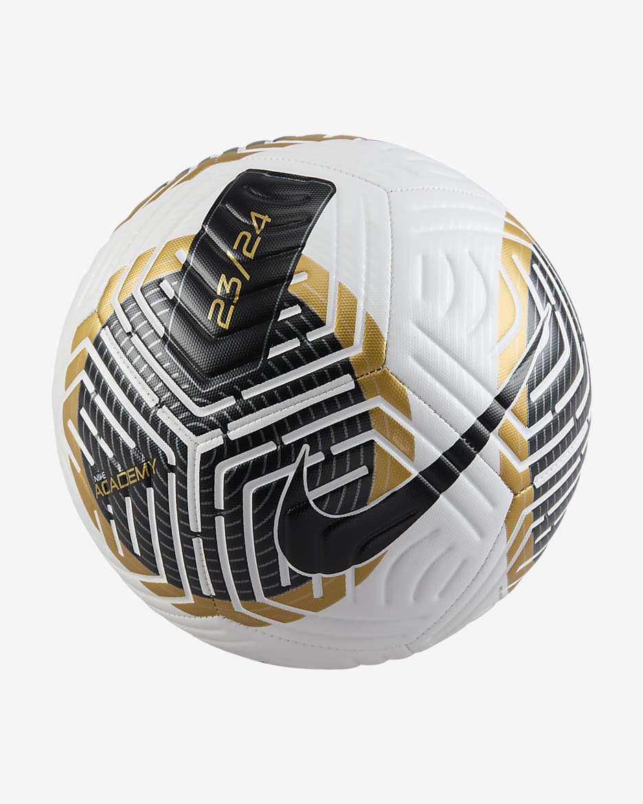 Nike Academy Soccer Ball - White/Black/Gold/Black