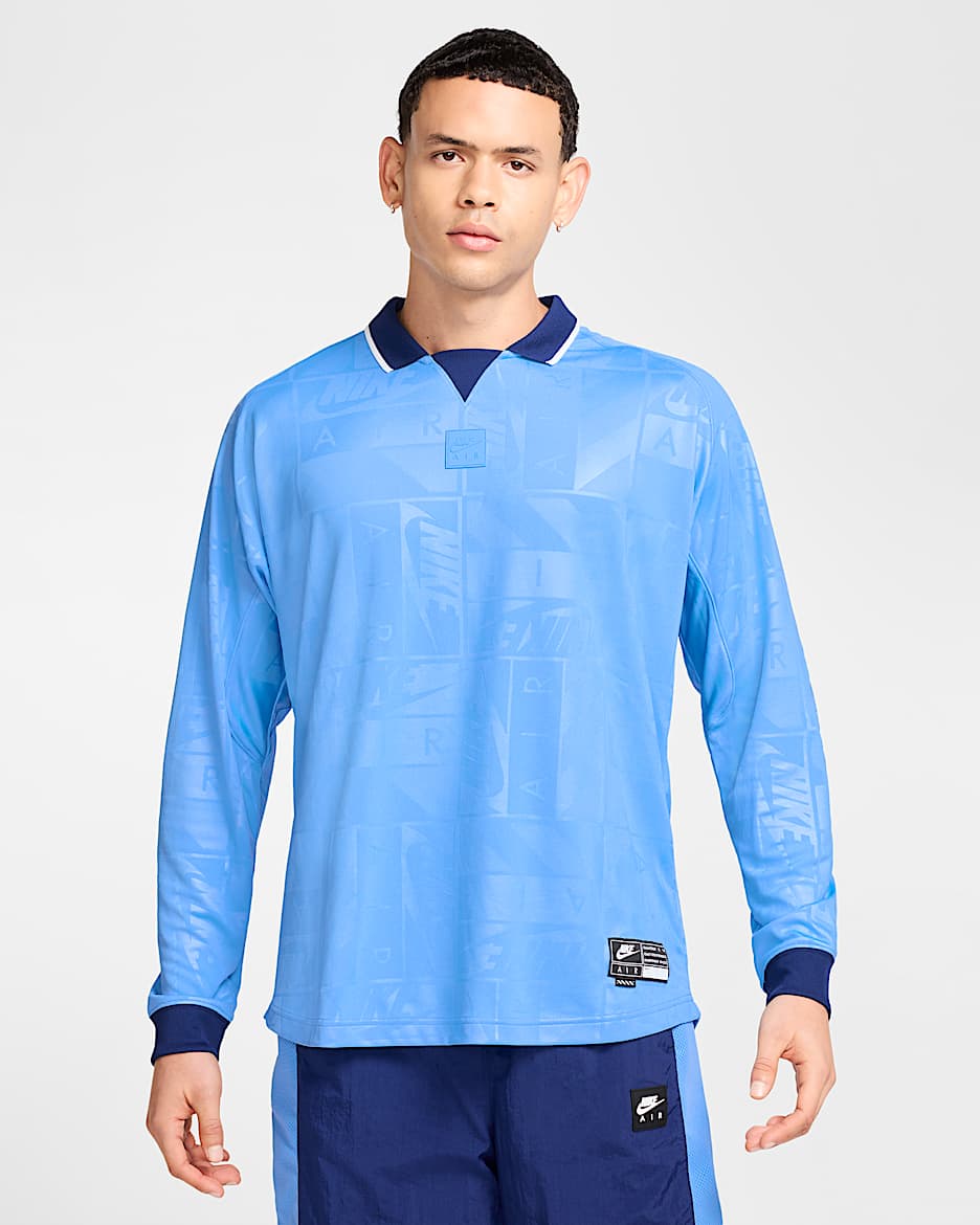 Jersey de manga larga para hombre Nike Air - Azul universitario/Negro/Negro