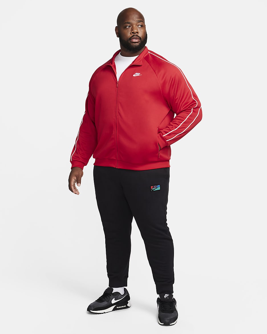 Nike Sportswear Club Men's Full-Zip Jacket - University Red/White
