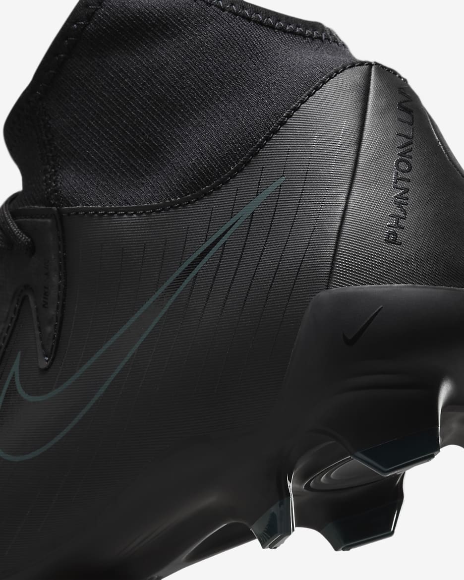 Chaussure de foot montante à crampons multi-surfaces Nike Phantom Luna 2 Academy - Noir/Deep Jungle/Noir