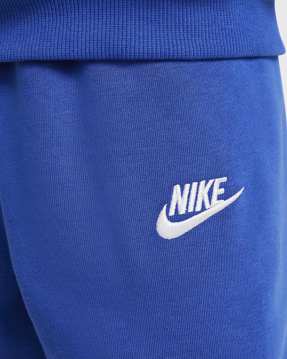 Conjunto de dos piezas de sudadera con gorro infantil Nike Full-Zip Club Set - Royal juego