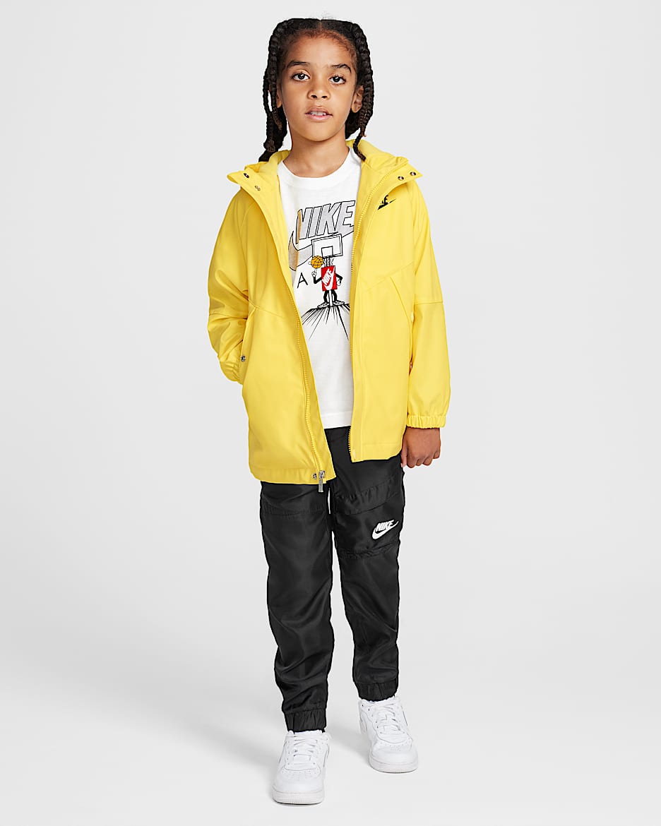 Chamarra impermeable para niños talla pequeña Nike - Amarillo opti