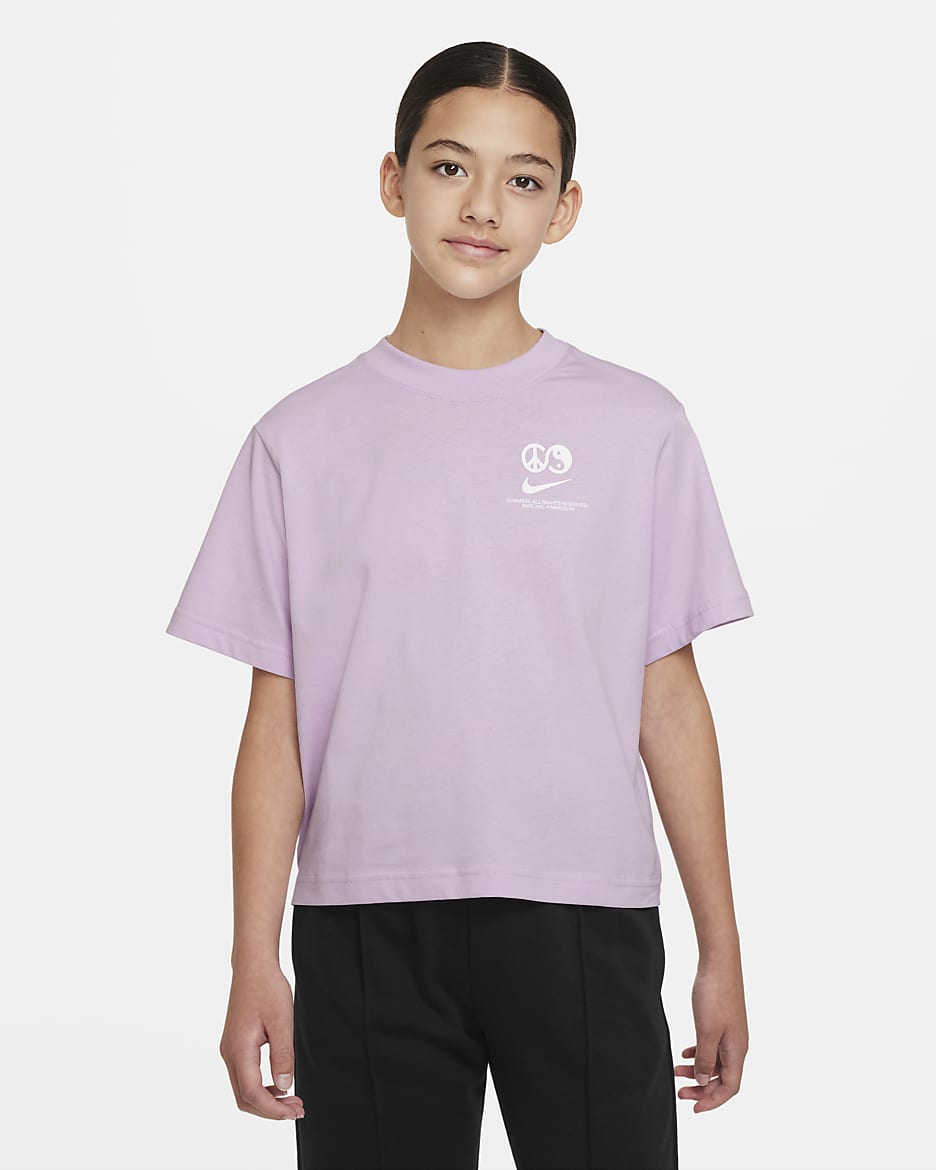 Nike Sportswear Big Kids' (Girls') T-Shirt - Doll