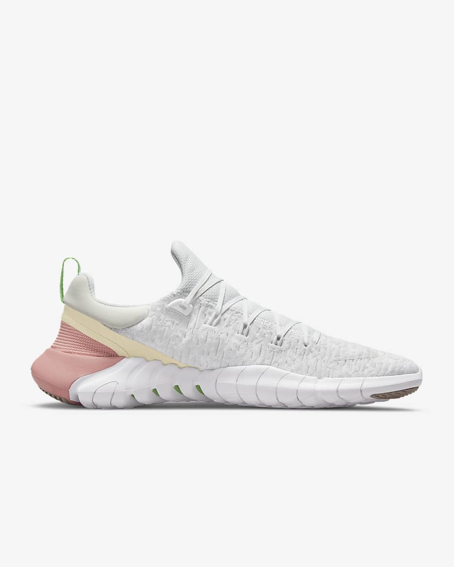 Nike Free Run 5.0 Men's Road Running Shoes - Off-White/White/Grey Fog