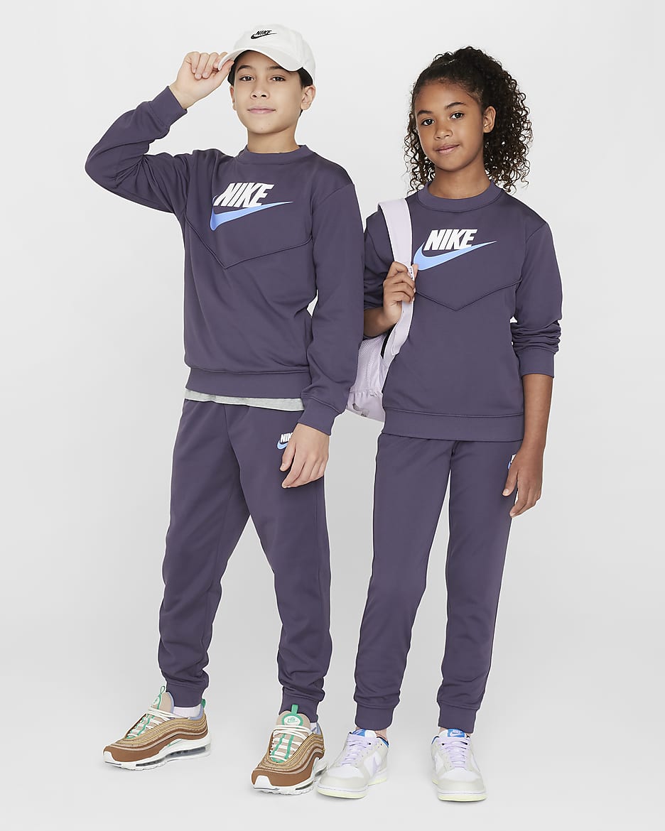 Tuta Nike Sportswear – Ragazzi - Dark Raisin/Bianco