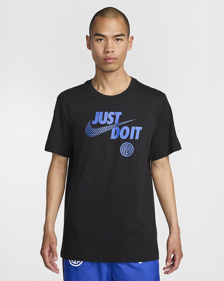 Playera de fútbol Nike para hombre Inter Milan - Negro