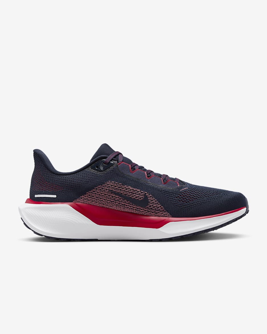 Nike Pegasus 41 NFL Houston Texans Men's Road Running Shoes - Marine/White/Gym Red/White