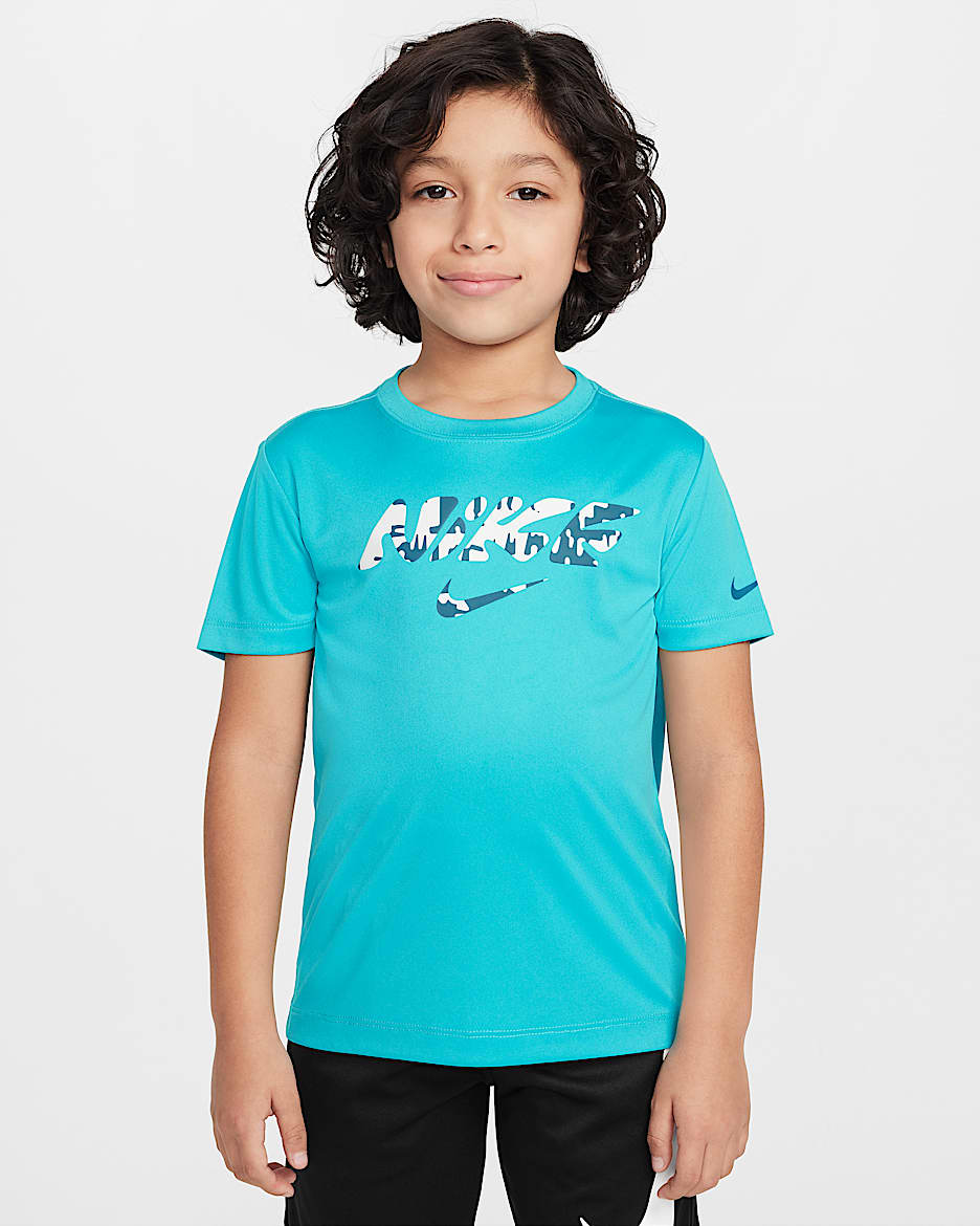 Nike Dri-FIT Little Kids' Multi Bold Graphic Top - Dusty Cactus