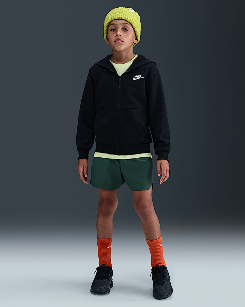 Nike Multi Tech Big Kids' Dri-FIT Woven Shorts - Fir/Black