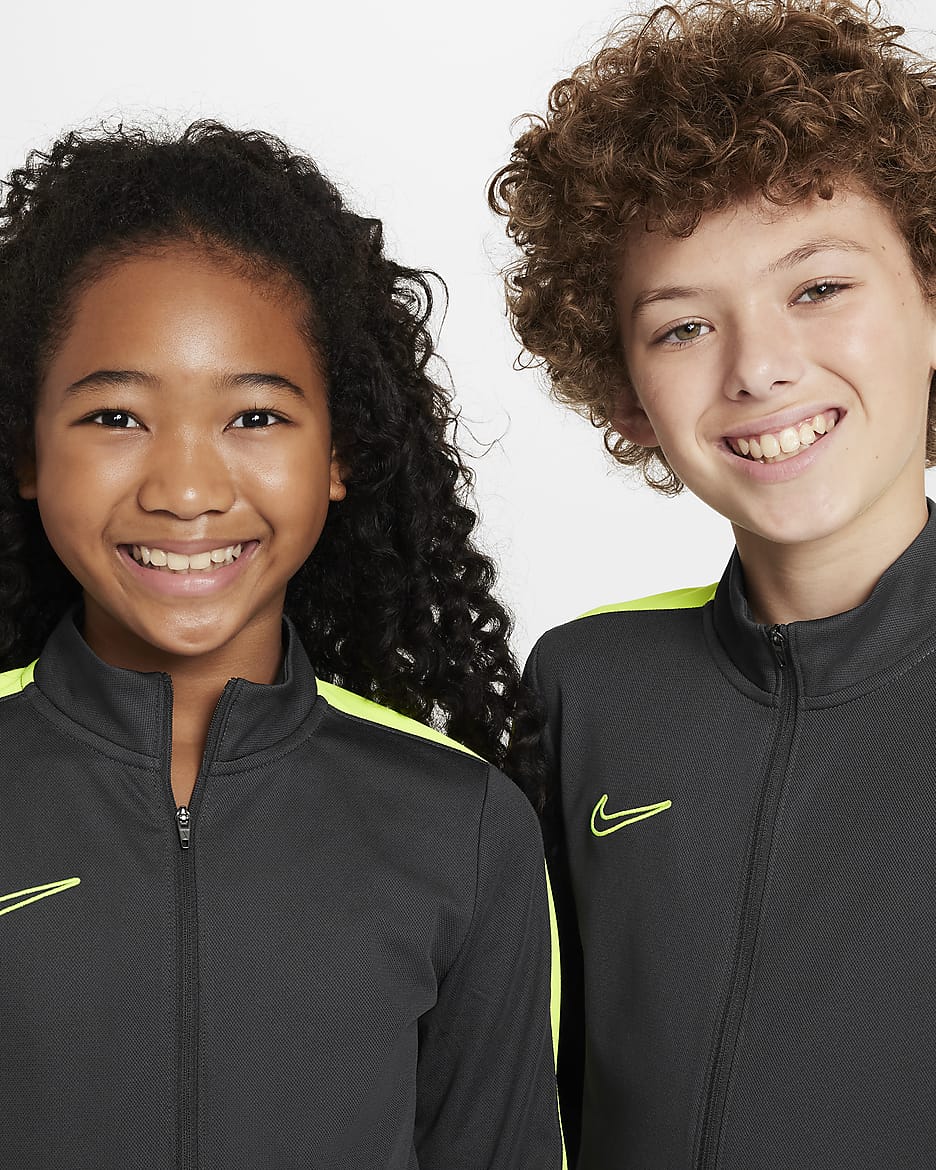 Nike Dri-FIT Academy23 Kids' Football Tracksuit - Anthracite/Volt/Volt