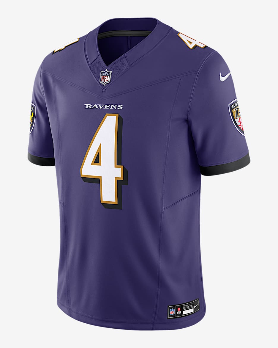 Zay Flowers Baltimore Ravens Men's Nike Dri-FIT NFL Limited Jersey - New Orchid