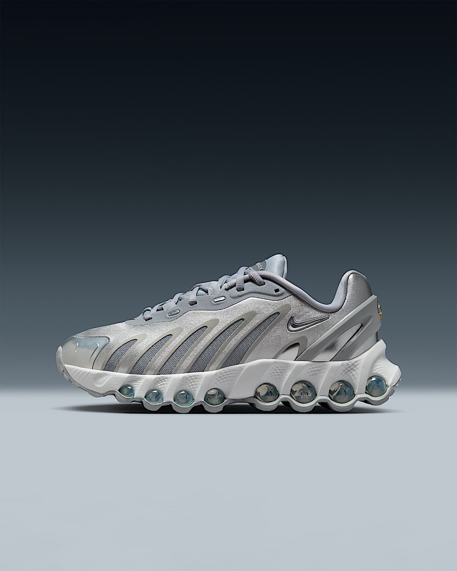 Nike Air Max Dn8 Older Kids' Shoes - Wolf Grey/Off-White/Off-White/Metallic Silver
