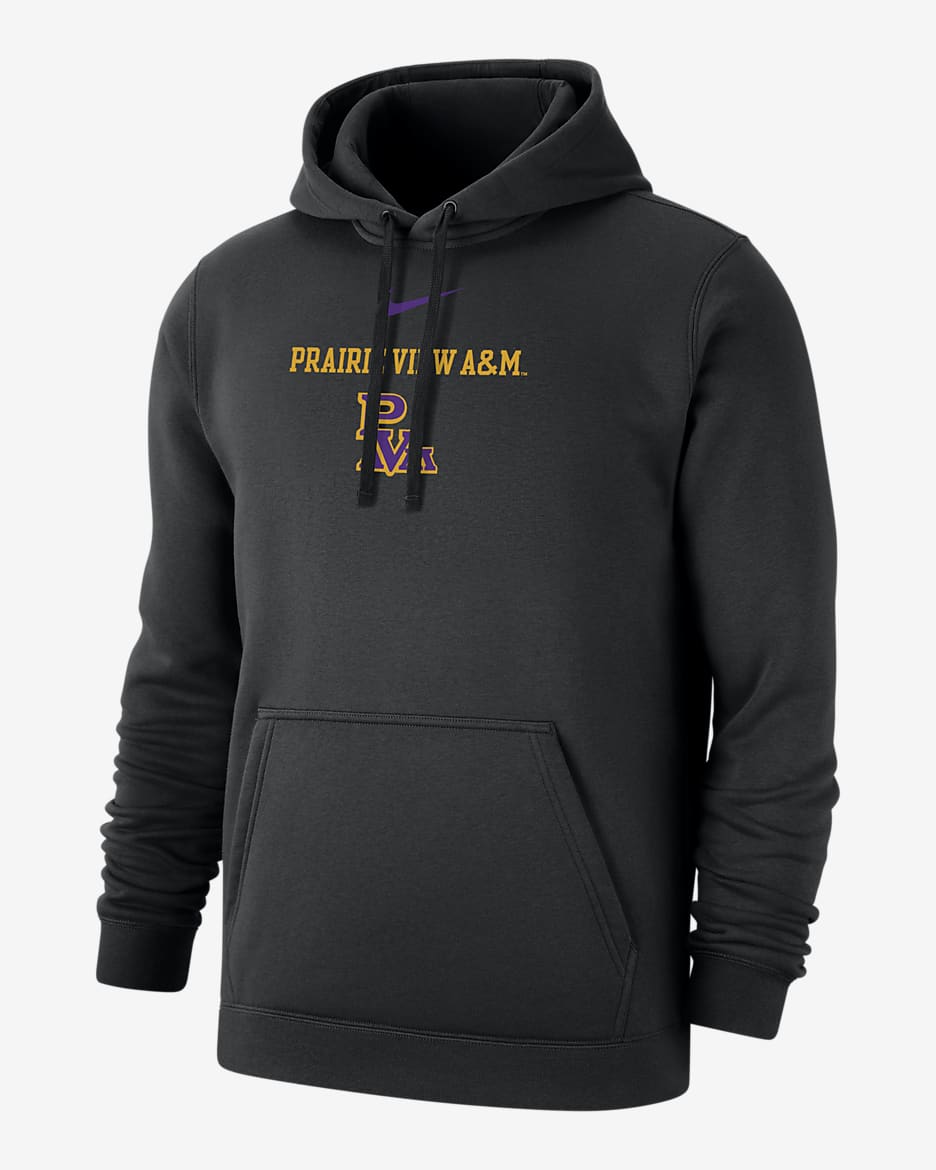 Sudadera con gorro Nike College para hombre Prairie View A&M Club Fleece  - Azul marino