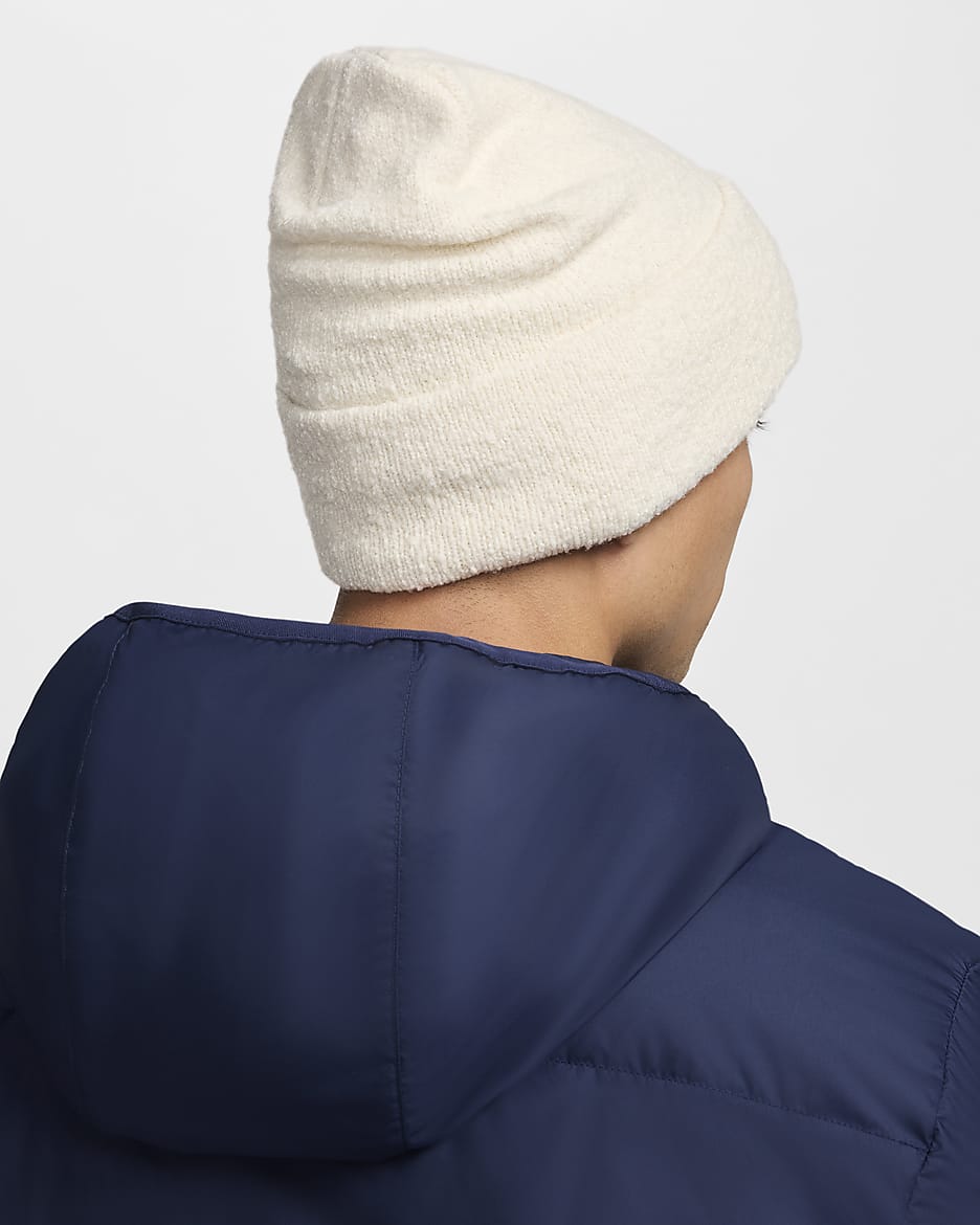 Nike Peak Beanie - Pale Ivory/White/Pale Ivory