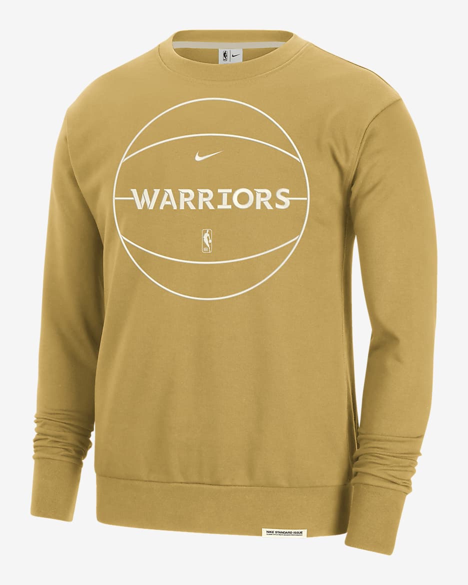 Sudadera Nike Dri-FIT de la NBA para hombre Golden State Warriors Standard Issue - Oro trigo/Marfil pálido/Marfil pálido