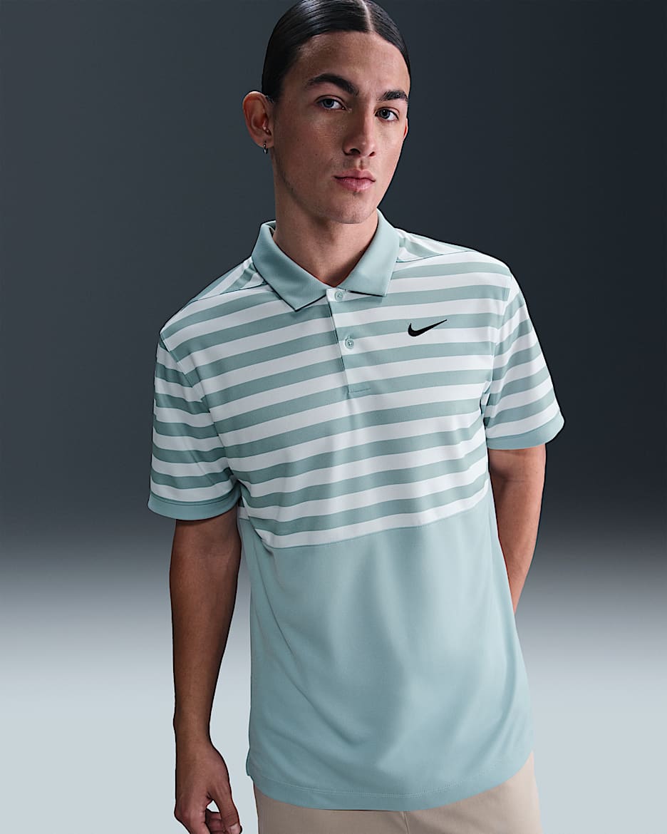 Nike Victory+ Men's Dri-FIT Golf Polo - Ocean Cube/Black
