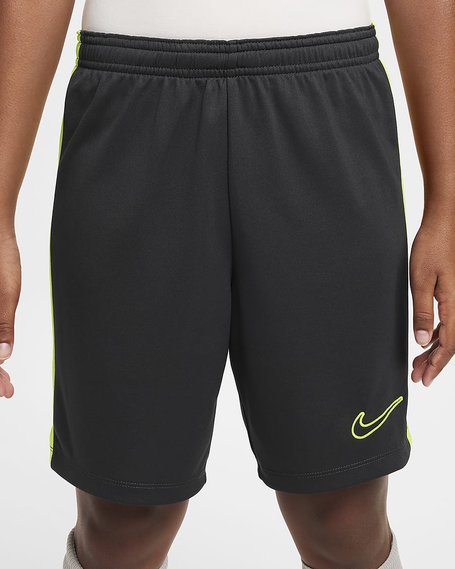 Nike Dri-FIT Academy23 Fußballshorts für Kinder - Anthracite/Volt/Volt