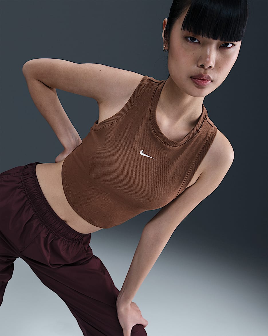 Nike Sportswear Chill Knit Women's Tight Cropped Mini-Rib Tank Top