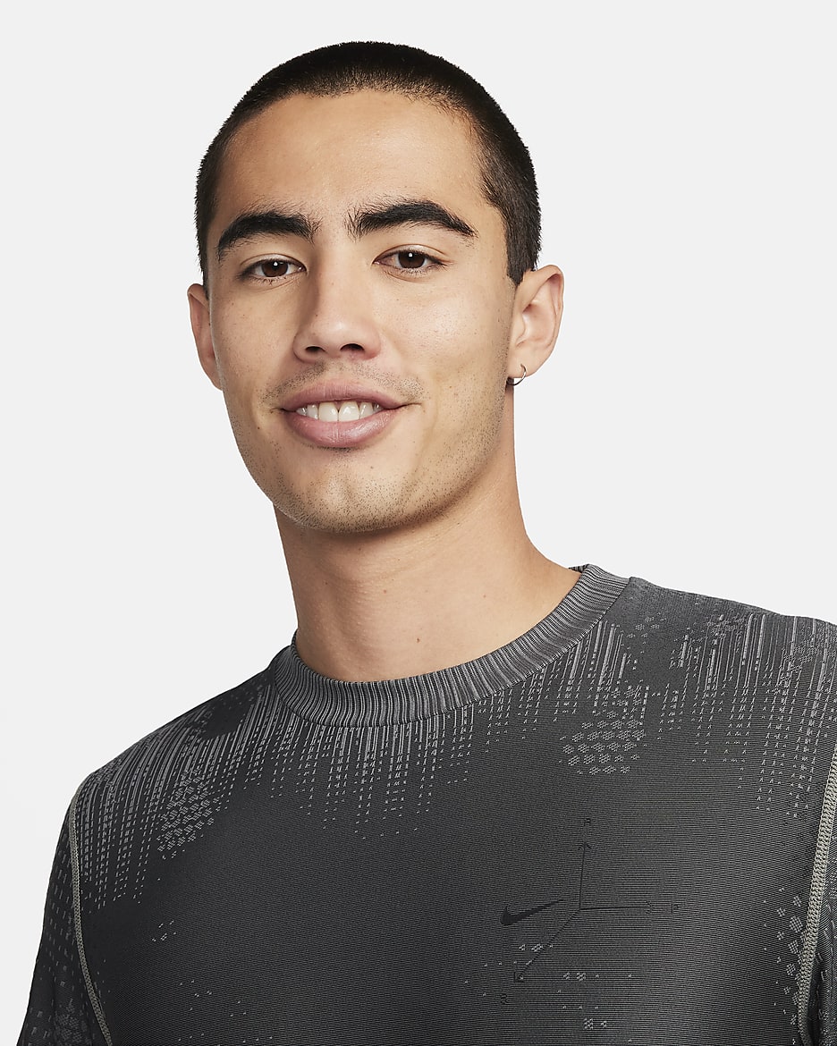 Nike A.P.S. Men's Dri-FIT ADV Short-Sleeve Versatile Top - Dark Stucco/Black/Black