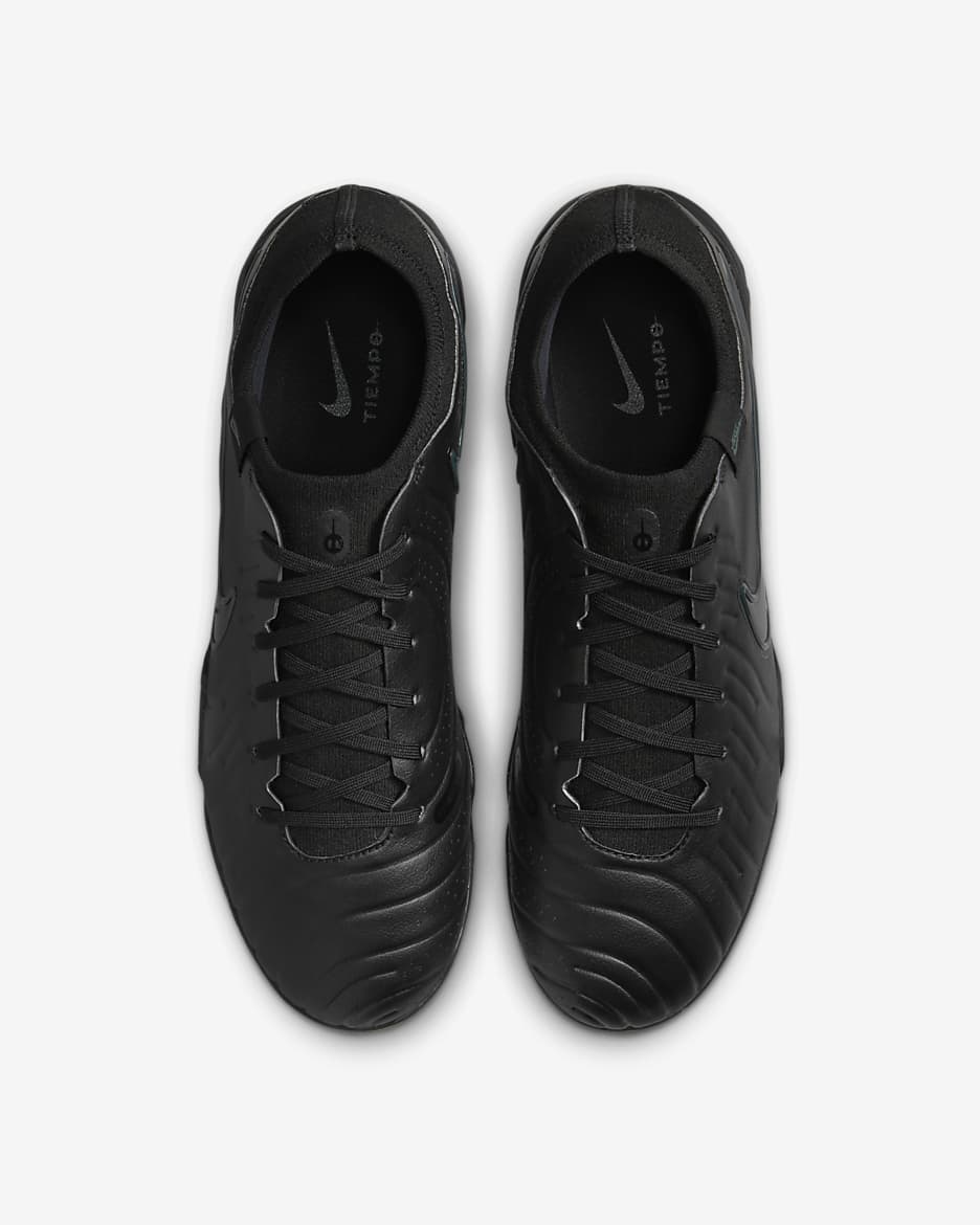 Sapatilhas de futebol de perfil baixo para relva Nike Tiempo Legend 10 Pro - Preto/Deep Jungle/Preto