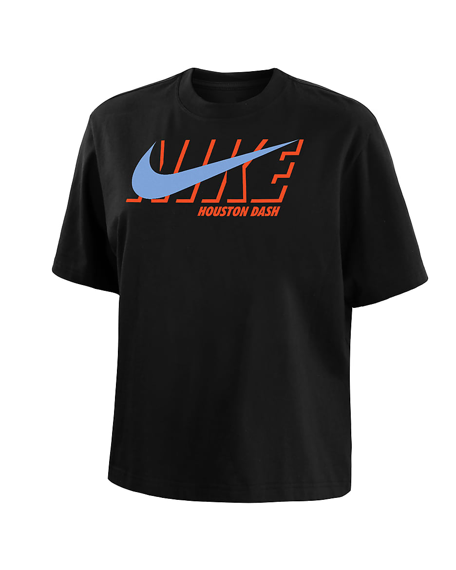 Playera de fútbol Nike para mujer Houston Dash - Negro