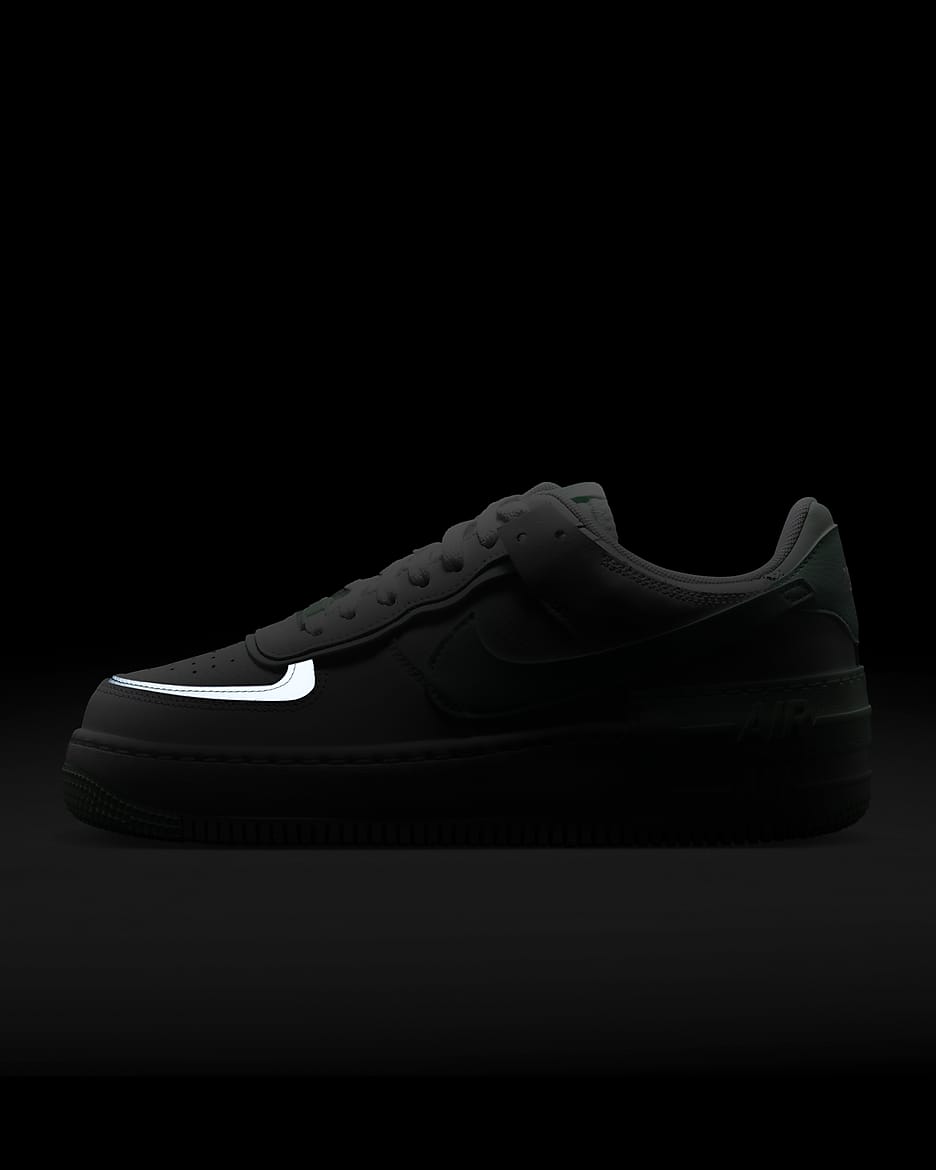 Sapatilhas Nike Air Force 1 Shadow para mulher - Branco/Verde Barely/Mint Foam