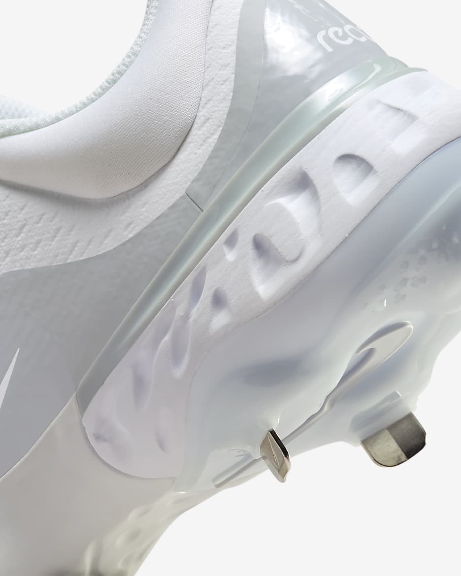 Nike Alpha Huarache Elite 4 Low Men's Baseball Cleats - White/Pure Platinum/Blue Tint/Wolf Grey