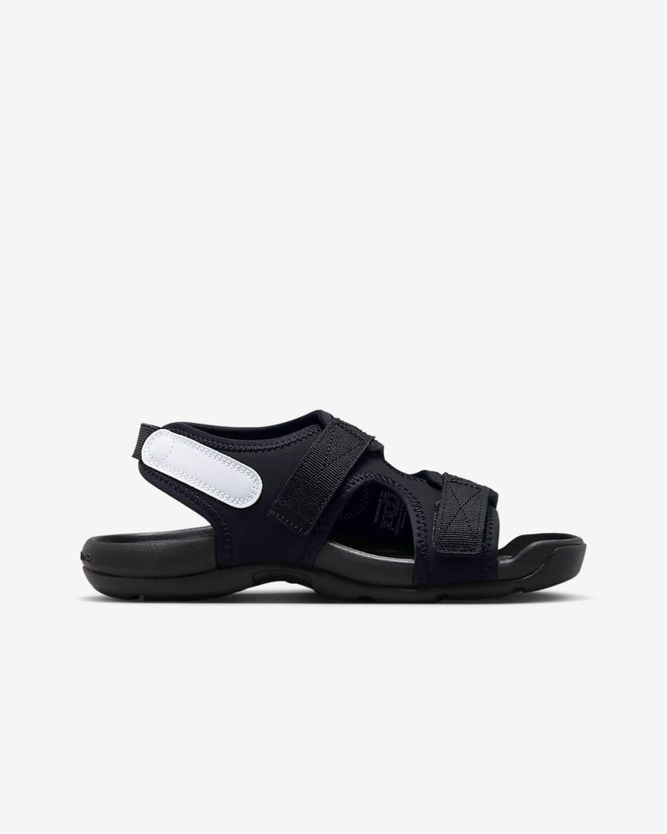 Nike Sunray Adjust 6 Older Kids' Slides - Black/White