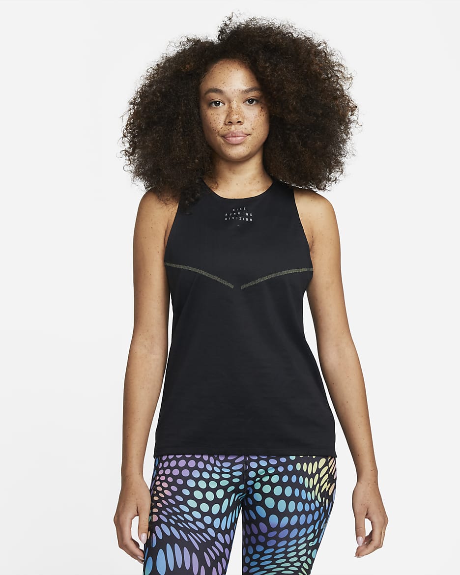 Nike Dri-FIT ADV Run Division Women's Engineered Running Tank - Black/Black
