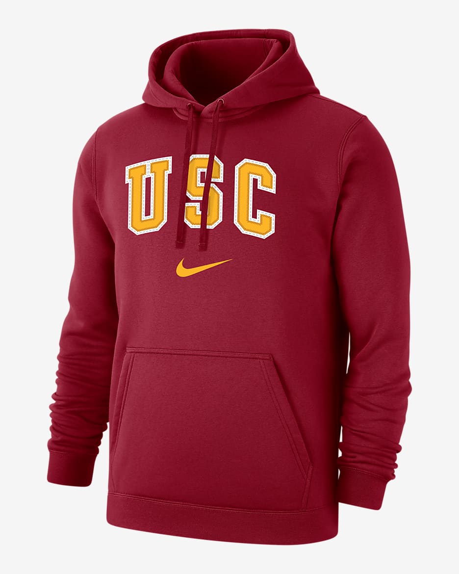USC Club Fleece Men's Nike College Arch 365 Hoodie - Crimson