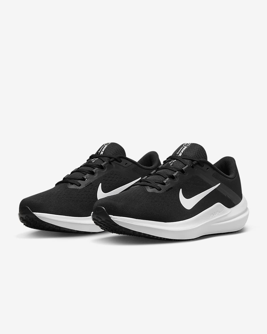 Tenis de correr en pavimento para hombre Nike Winflo 10 - Negro/Negro/Blanco