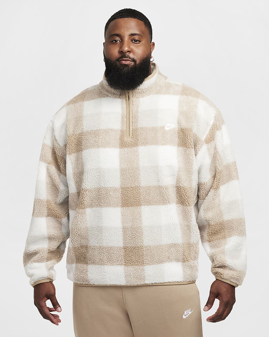 half zip nike men