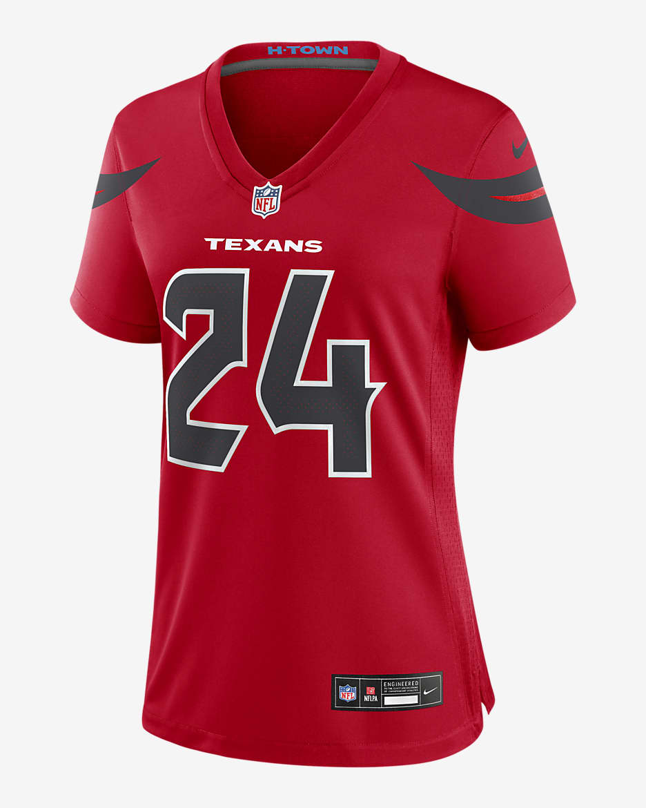 Derek Stingley Jr. Houston Texans Women's Nike NFL Game Football Jersey - Red