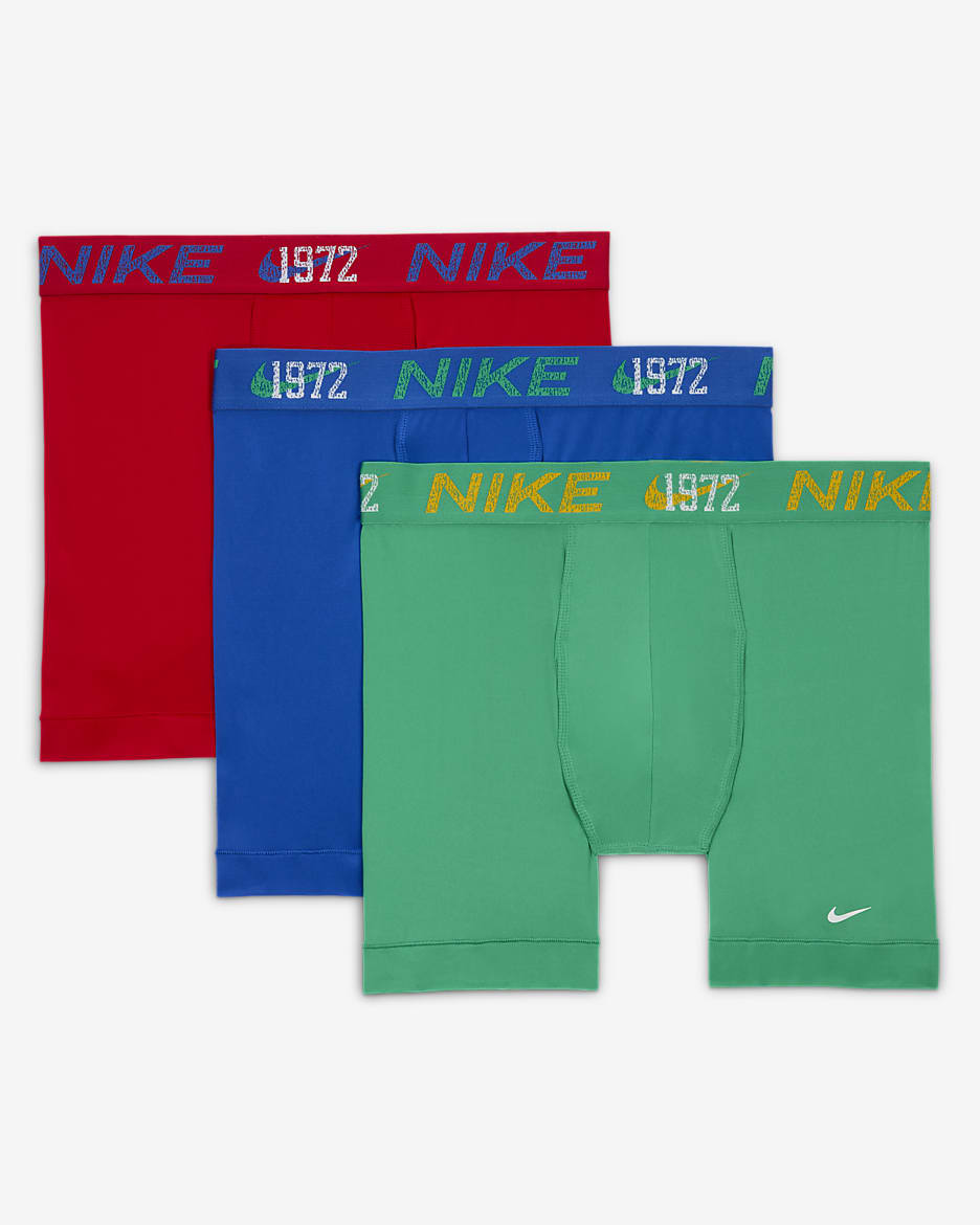 Nike Dri-FIT Essential Micro Men's Boxer Briefs (3-Pack) - Red