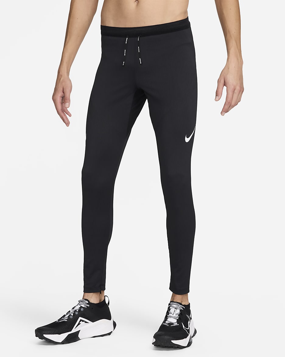 Nike AeroSwift Dri-FIT ADV-løbtights til mænd - sort/Summit White